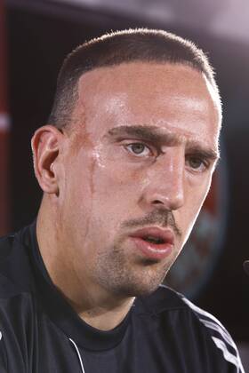 Franck Ribery FOOTBALL : Conference et entrainement Bayern Munich - Champions League - 06 11 2012 GwendolineLeGoff Panoramic 