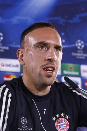 Franck Ribery FOOTBALL : Conference et entrainement Bayern Munich - Champions League - 06 11 2012 GwendolineLeGoff Panoramic 