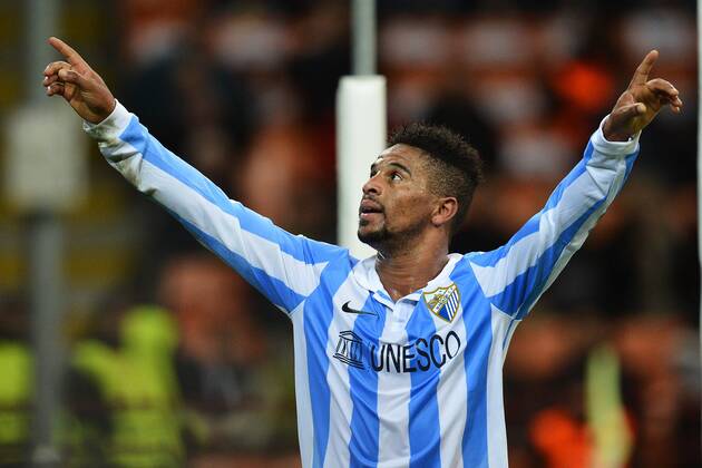 Eliseu Malaga 0-1 Goal celebration - Milan 6 11 2012 Champions League - AC Milan vs FC Malaga - andreaxstaccioli