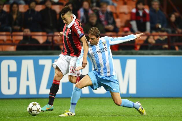Stephan El Shaarawy Milan, Joaquin Malaga - Milan 6 11 2012 Champions League - AC Milan vs FC Malaga - andreaxstaccioli