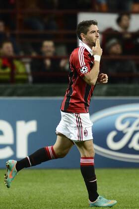 AC Milan - FC Malaga esultanza gol Alexandre Pato 
