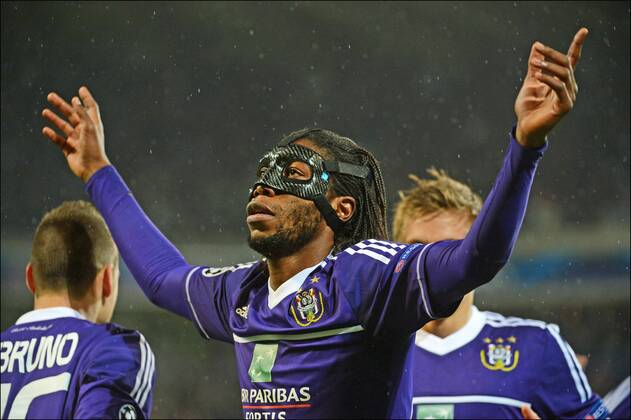 Dieumerci Dieudonne Mbokani of RSC Anderlecht FOOTBALL : Anderlecht vs Zenit St Petersbourg - Ligue des Champions - 06 11 2012 Photonews Panoramic 
