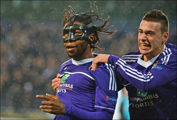 Dieumerci Dieudonne Mbokani of RSC Anderlecht FOOTBALL : Anderlecht vs Zenit St Petersbourg - Champions League - 06 11 2012 Photonews Panoramic 