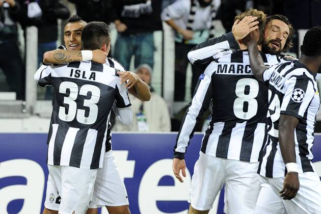Champions League Juventus Turin - FC Nordsjaelland Jubel Claudio Marchisio 