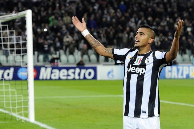 Champions League Juventus Turin - FC Nordsjaelland Jubel Arturo Vidal 