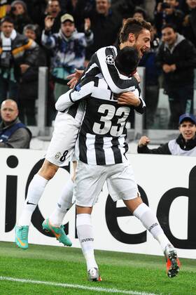 Jubel Claudio Marchisio Juventus Tor 1-0 Goal celebration Juventus Turin vs. FC Nordsjaelland - andreaxstaccioli