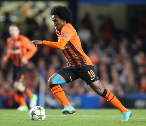 07.11.2012. London, England. Willian of FC Shakhtar Donetsk in action during the UEFA Champions League Group E game between Chelsea and Shakhtar Donetsk from Stamford Bridge xKieranxGalvinx  ActionPlus11345010