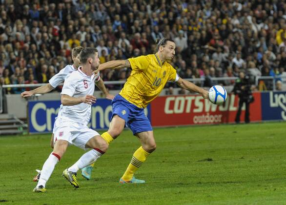 Stockholm, Sweden vs England - Zlatan Ibrahimovic , SWE and Steven Cahill, ENG- KPkod 08002 