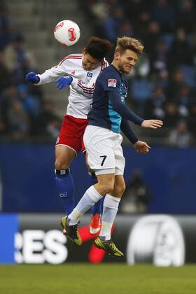 Football - soccer: first division germany, 1. Bundesliga 2012 2013, Hamburger SV (HSV) - 1. FSV Mainz 05, Heung-Min Son (Hamburger SV, 40), Eugen Polanski (1. FSV Mainz 05, 7) xPhilippxSzyzax xHOCHxZWEIx