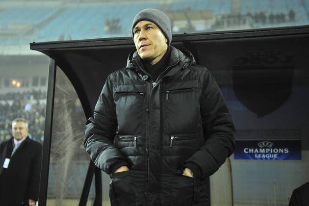 Rudi Garcia (Losc) - entraineur FOOTBALL : Bate Borisov vs Losc - ligue des champions - 20 11 2012 JBAutissier Panoramic 