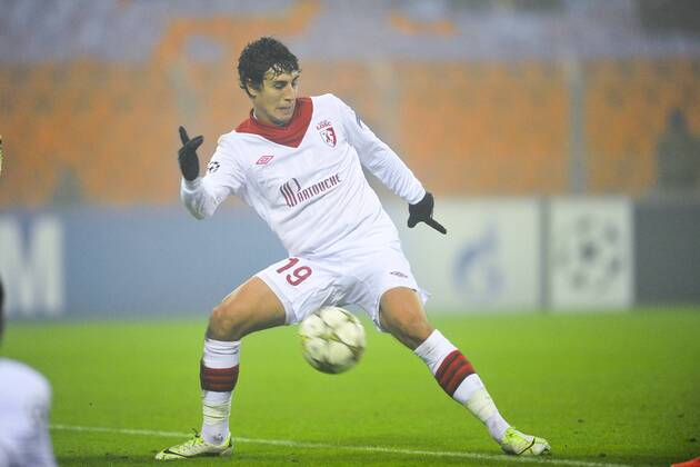 Gianni Bruno (Losc) FOOTBALL : Bate Borisov vs Losc - ligue des champions - 20 11 2012 JBAutissier Panoramic 