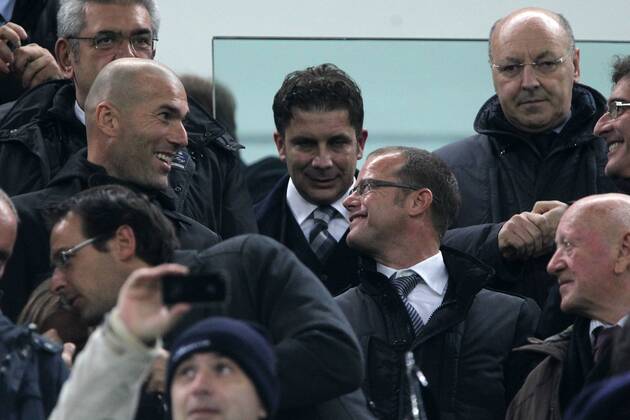 Zinedine Zidane Andrea Pessotto Torino 20 11 2012 Stadio Juventus Football Calcio UEFA Champions League 2012 13 Juventus v Chelsea PaoloxNucci