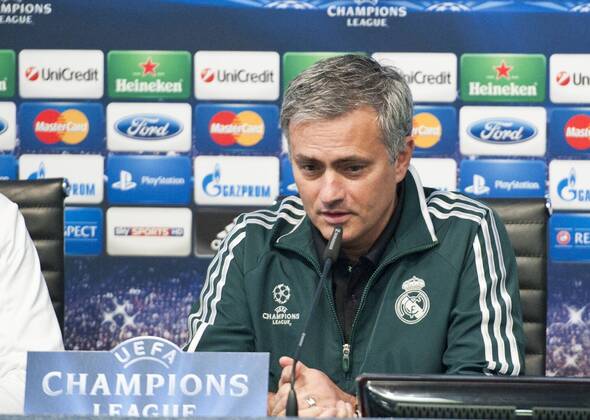 Manchester City - Real Madrid - Champions League 2012 2013 - Group Stage - Group D - Matchday 5 Jose Mourinho, coach and manager of Real Madrid C.F., in the press conference before the match Etihad Stadium, Manchester, UK, 20 11 2012 