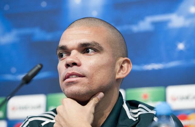 Manchester City - Real Madrid - Champions League 2012 2013 - Group Stage - Group D - Matchday 5 Pepe in the press conference before the match Etihad Stadium, Manchester, UK, 20 11 2012 