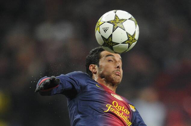ITAR-TASS: MOSCOW, RUSSIA. NOVEMBER 20, 2012. Barcelona s Pedro Rodriguez seen in a UEFA Champions Legaue Group G Round 5 football match against Spartak Moscow at Luzhniki Stadium. FC Barcelona won the game 3:0.  premiumd RE10DEC2