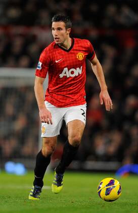 Robin van Persie of Manchester United - Barclays Premier League - Manchester Utd vs West Ham Utd - Old Trafford Stadium - Manchester - 28 11 12 EDITORIAL USE ONLY. No use with unauthorised audio, video, data, fixture lists, club league logos or live services. Online in-match use limited to 120 images, no video emulation. No use in betting, games or single club league player publications.