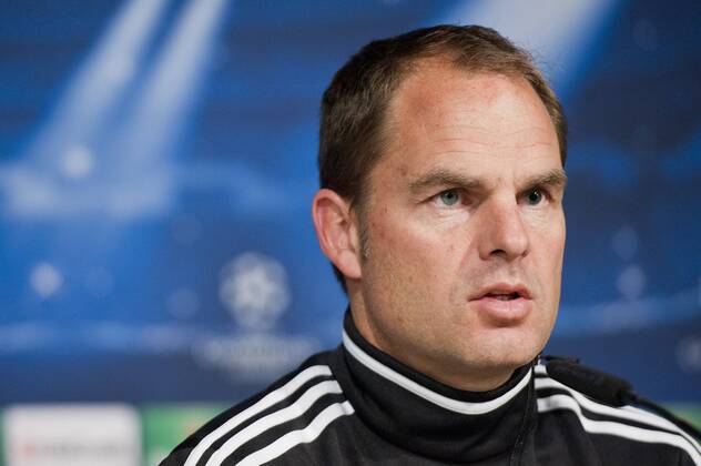 Real Madrid - Ajax - UEFA Champions League 2012 2013 - Group D- Matchday 6 Frank De Boer, coach of Ajax Amsterdam,in the press conference before the match Estadio Santiago Bernabeu - Madrid - Spain- 03 12 2012 