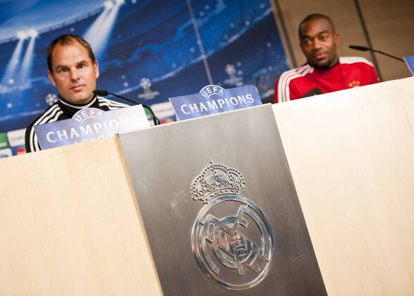Real Madrid - Ajax - UEFA Champions League 2012 2013 - Group D- Matchday 6 Frank De Boer, coach of Ajax Amsterdam,in the press conference before the match Estadio Santiago Bernabeu - Madrid - Spain- 03 12 2012 