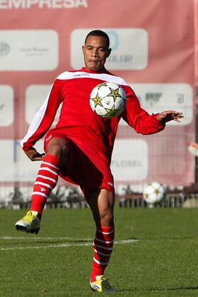 Junior Baiano of SC Braga (Sporting) during the training session before the UEFA Champions League, Group H, match in Braga.