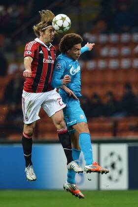 Massimo Ambrosini Milan, Axel Witsel Zenit Milano 4 12 2012 Stadio San Siro Giuseppe Meazza Football Calcio 2012 2013 Champions League; AC Mailand - Zenit St Petersburg andreaxstaccioli