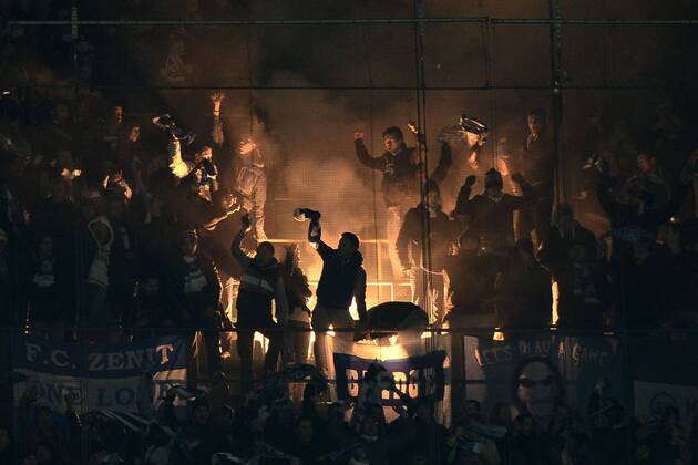 Db Milano 04 12 2012 - Champions League Fans Zenit Sankt Petersburg 