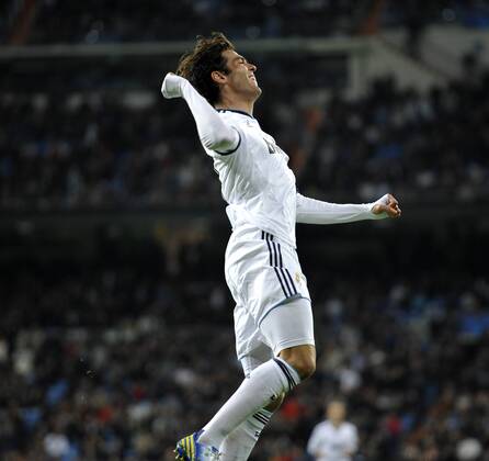 Real Madrid - Ajax - UEFA Champions League 2012 2013 - Group D - Matchday 6 Ricardo Kaka celebrating his goal Estadio Santiago Bernabeu - Madrid - Spain- 04 12 2012 