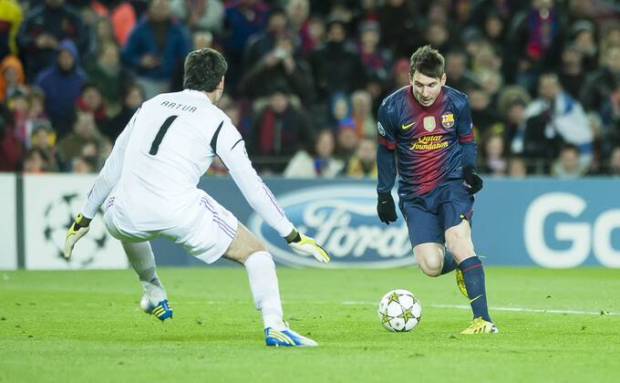 FC Barcelona (Barca) - SL Benfica Lissabon Artur Moares - Lionel Messi 