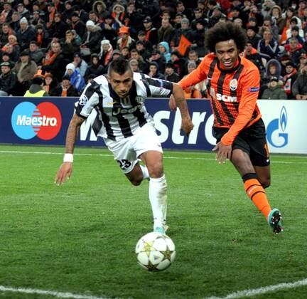 Arturo Vidal, Willian Champions League Shakhtar Donetsk - Juventus Turin 
