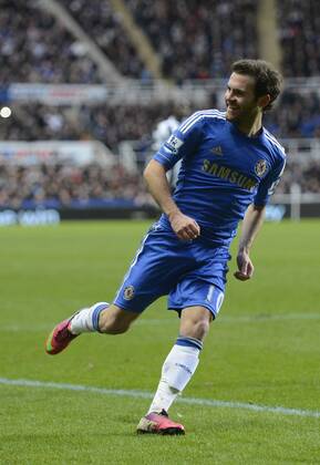 Juan Mata of Chelsea celebrates scoring their second goal - Barclays Premier League - Newcastle Utd vs Chelsea - St. James Park - Newcastle - 02 02 13 - Picture Richard Lee Sportimage EDITORIAL USE ONLY. No use with unauthorised audio, video, data, fixture lists, club league logos or live services. Online in-match use limited to 120 images, no video emulation. No use in betting, games or single club league player publications.