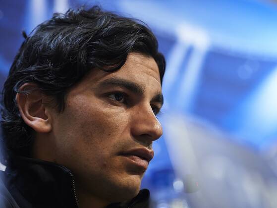 VALENCIA, SPAIN- FEBRUARY 11: Tino Costa of Valencia CF attends a press conference ahead of their UEFA Champions League round of 16 match between Valencia CF and Paris Saint Germain (PSG) at the Mestalla stadium on February 11, 2013 in Valencia, Spain. (Photo by Aitor Alcalde Colomer). 