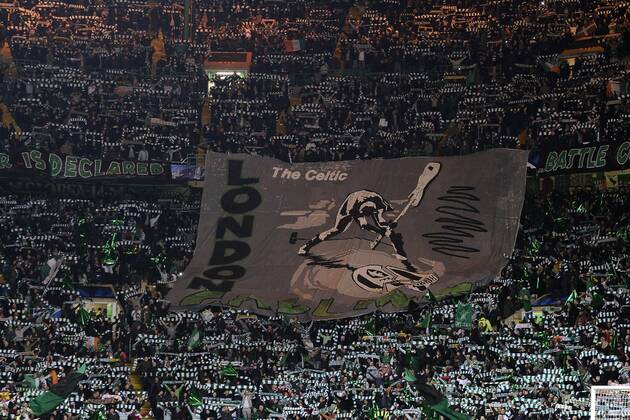 Glasgow 12 02 2013 - Champions League Celtic Glasgow- Fans 