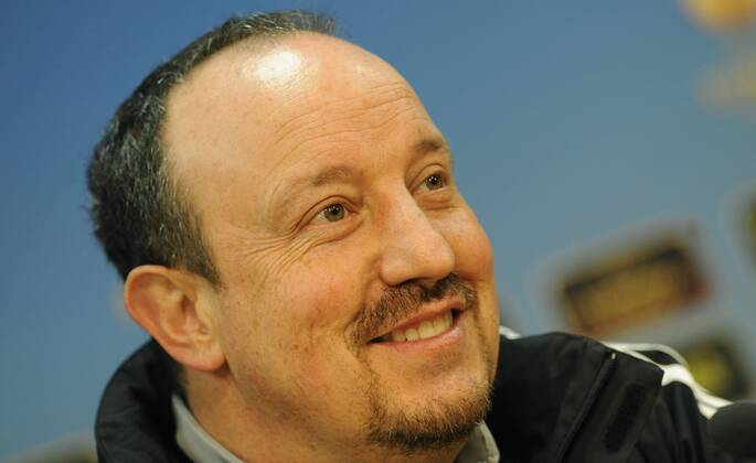 Coach of FC Chelsea Rafael Benitez pictured during press conference in Prague, Czech Republic on February 13, 2013, ahead of the Europa League play off match against Chelsea FC. (CTKxPhoto StanislavxZbynek) CTKPhotoP201302130922601  zby 1