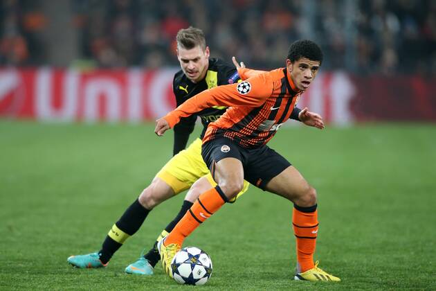 DONIECK 13.02.2013 UEFA CHAMPIONS LEAGUE 1 8FINAL FIRST MATCH: SHAKHTAR DONETSK - BVB Borussia Dortmund: LUKASZ PISZCZEK , TAISON  GY5Q8816