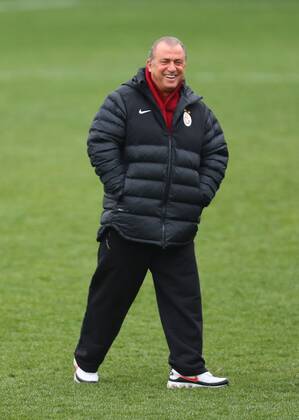 Galatasaray was having the last training before the Schalke match that they will play tomorrow. 19.02.2013 Pictured: Coach Fatih Terim 