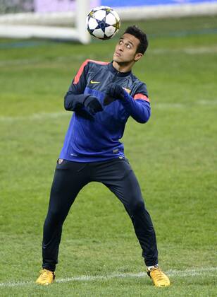 Thiago Alcantara Training Barca in Mailand 