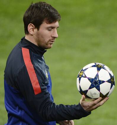 Lionel Messi Training Barca in Mailand 
