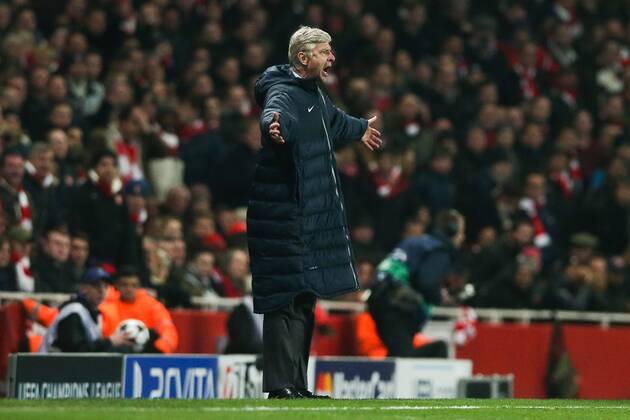 Football - 2012 2013 Champions League - Round of 16, First Leg: Arsenal vs. Bayern Munich Manager of Arsenal Arsene Wenger at the Emirates Stadium, London