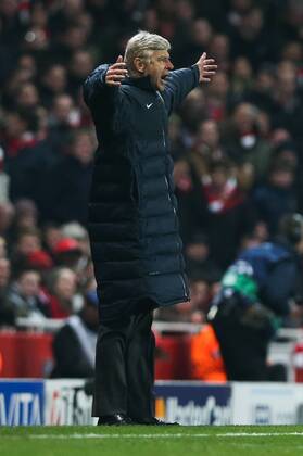 Football - 2012 2013 Champions League - Round of 16, First Leg: Arsenal vs. Bayern Munich Manager of Arsenal Arsene Wenger at the Emirates Stadium, London