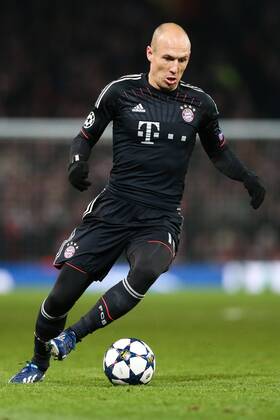 Football - 2012 2013 Champions League - Round of 16, First Leg: Arsenal vs. Bayern Munich Bayern Munich s Arjen Robben at the Emirates Stadium, London