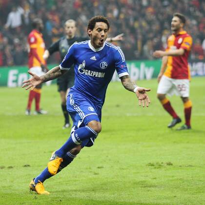Torschütze Jermaine JONES 13 (FC Schalke 04) Galatasaray Istanbul vs. FC Schalke 04, Champions League, Achtelfinale, 20.02.2013