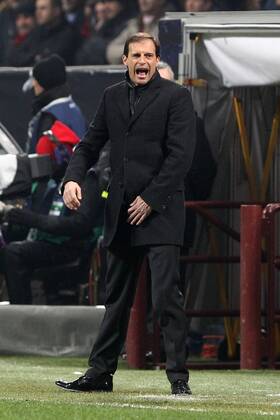 Massimiliano Allegri Milan Milano 20 02 2013 Stadio S.Siro Football Calcio UEFA Champions League 2012 13 Milan vs Barcelona PaoloxNucci