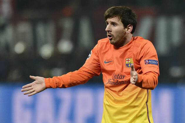Milano 20 02 2013 - Champions League AC Milan - FC Barcelona -- Lionel Messi 