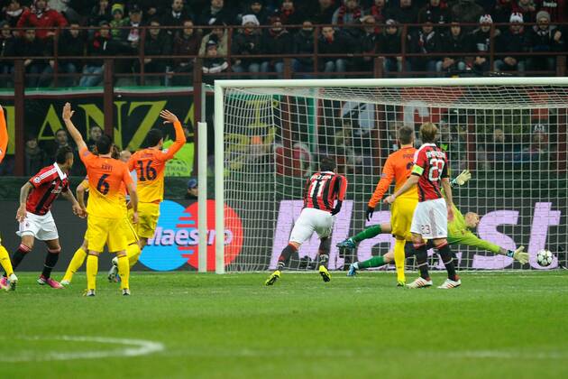 Milano 20 02 2013 - Champions League AC Milan - FC Barcelona -- Kevin Prince Boateng 