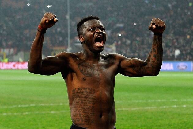 Milano 20 02 2013 - Champions League AC Milan - FC Barcelona -- Sulley Ali Muntari 
