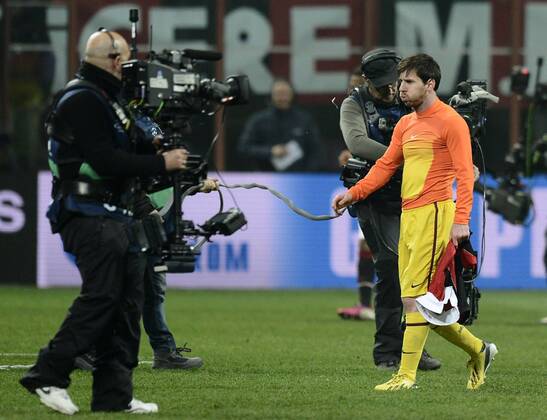 Milano 20 02 2013 - Champions League AC Milan - FC Barcelona - Lionel Messi 