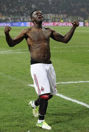 Milano 20 02 2013 - Champions League AC Milan - FC Barcelona -- Sulley Ali Muntari 
