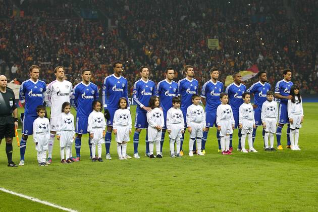 Mannschaft FC Schalke 04 Galatasaray Istanbul vs. FC Schalke 04, Champions League, Achtelfinale, 20.02.2013