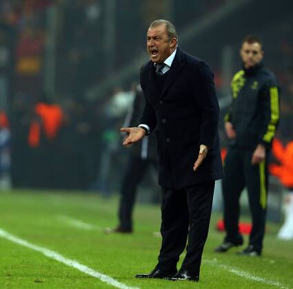 UEFA Champions League last sixteen first leg match between Galatasaray and Schalke 04 at Turk Telekom Arena Stadium in Istanbul on 20.02.2013 Pictured: Coach Fatih Terim of Galatasaray. 
