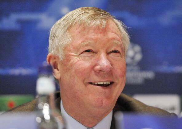 Sir Alex Ferguson, coach and manager of Manchester United, in the press conference before the match - Old Trafford Stadium - Manchester - UK - 04 03 2013 Manchester United - Real Madrid - UEFA Champions League 2012 2013 - Round of 16 - Second Leg Match. 