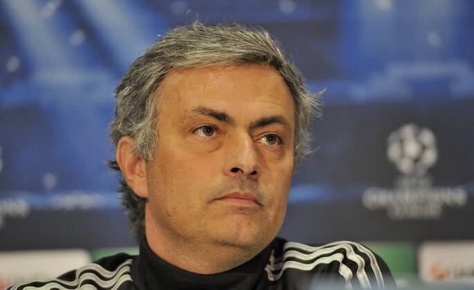 Jose Mourinho, coach and manager of Real Madrid, in the press conference before the match - Real Madrid - UEFA Champions League 2012 2013 - Round of 16 - Second Leg Match.© Francesca Ceciarini NJF Media 